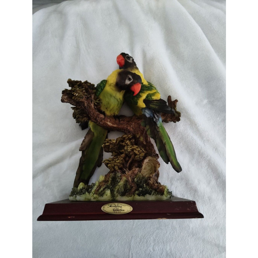 Montefiori Collection Italian Design Birds Statue Vintage Rare Figurine